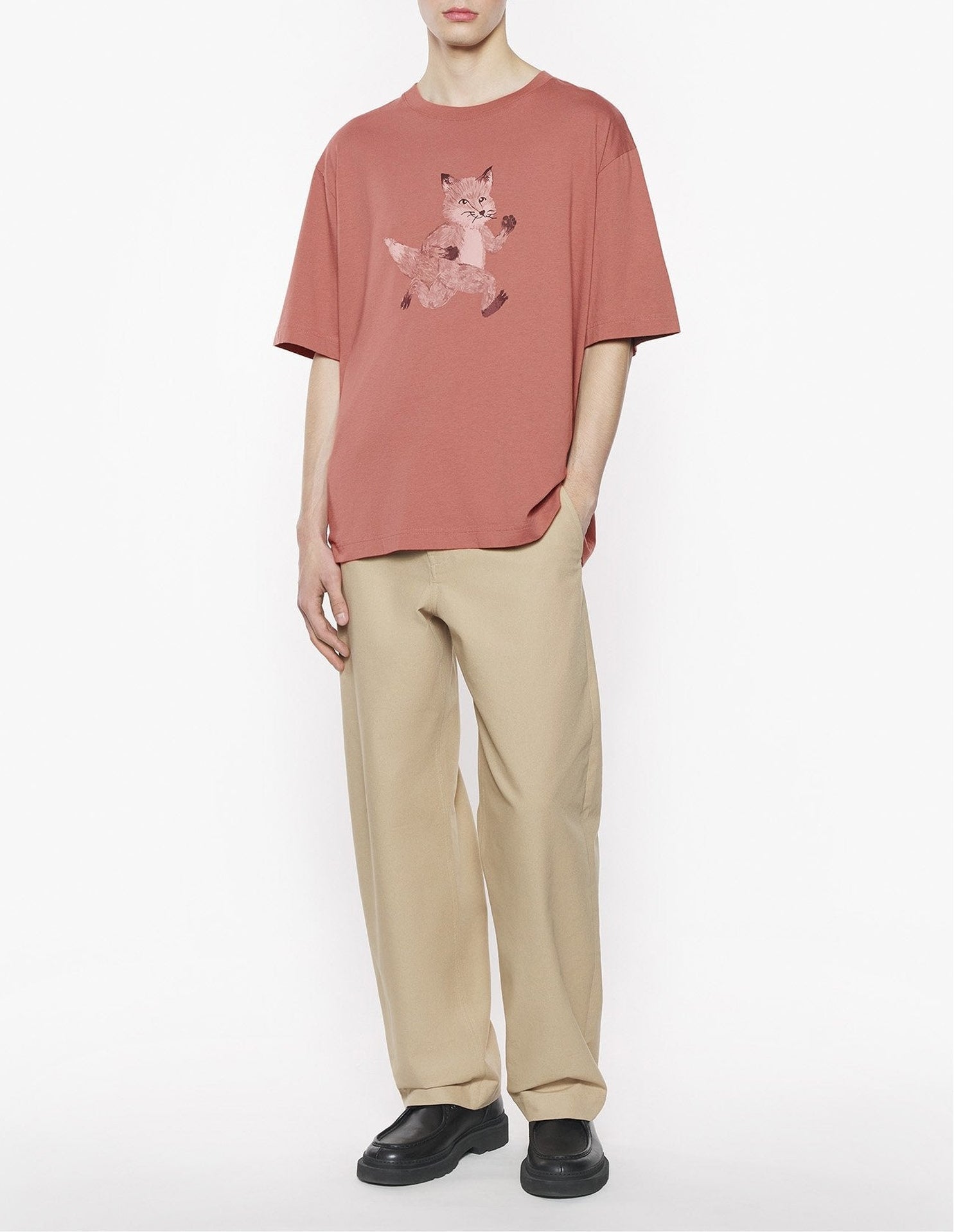 Belted trousers with embroidery - Cork