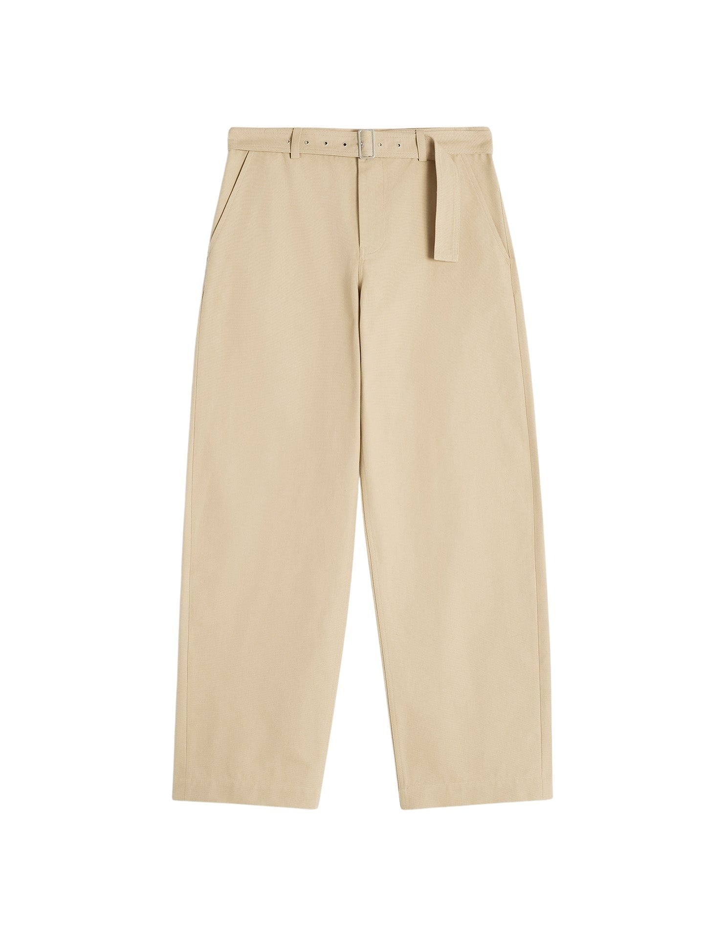 Belted trousers with embroidery - Cork