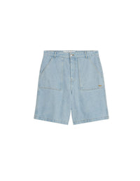 Embroidered denim shorts - Light Wash