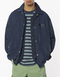 Varsity coach jacket in technical fabric - Iris Black
