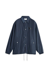 Varsity coach jacket in technical fabric - Iris Black