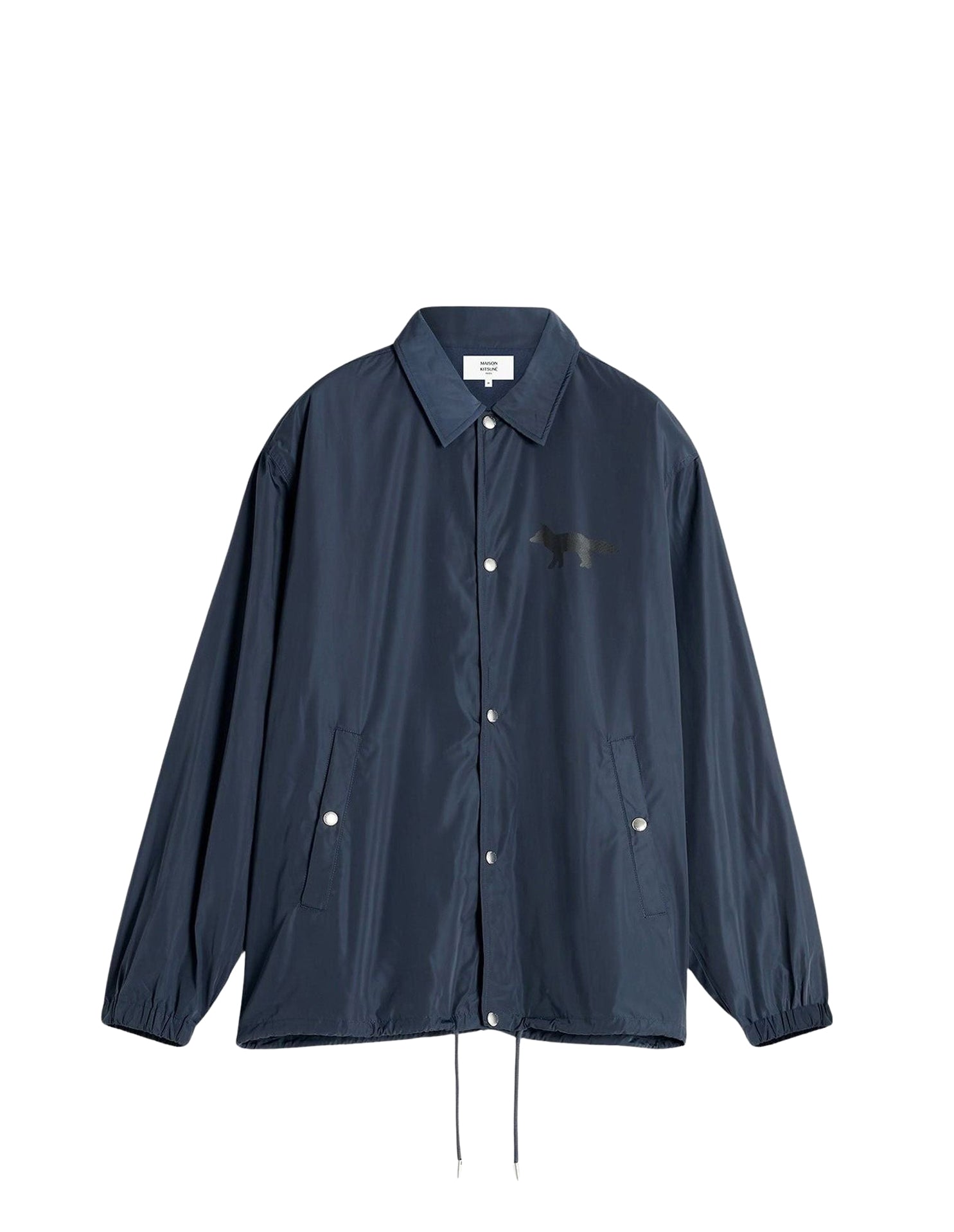 Varsity coach jacket in technical fabric - Iris Black