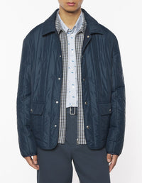 Quilted jacket in technical fabric - Iris Black