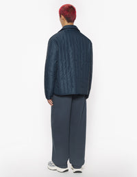 Quilted jacket in technical fabric - Iris Black