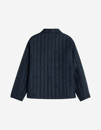 Quilted jacket in technical fabric - Iris Black