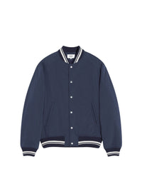 Teddy jacket with embroidered patch - Deep Navy