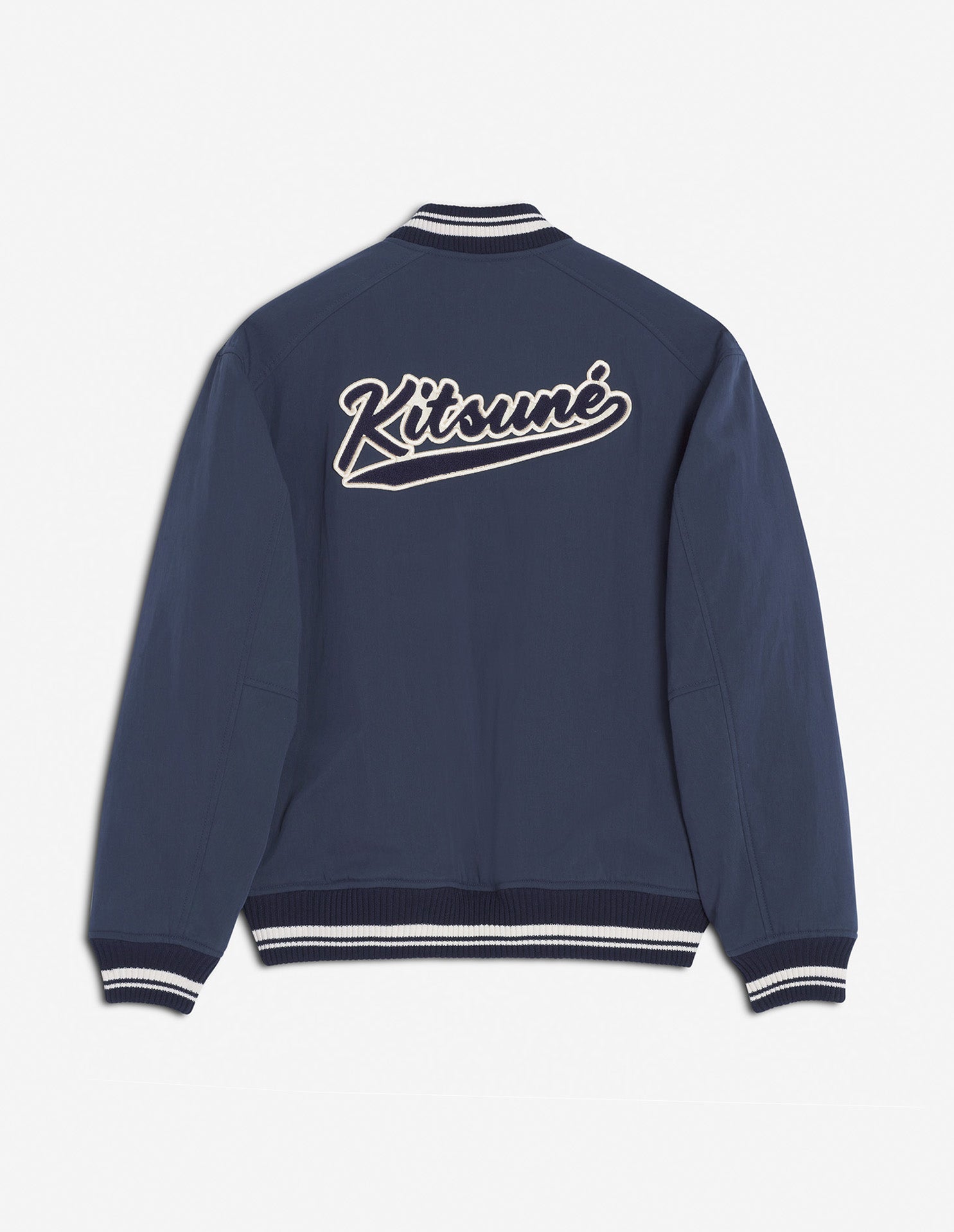 Teddy jacket with embroidered patch - Deep Navy