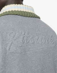 Jacket with embossed logo - Medium Grey Melange