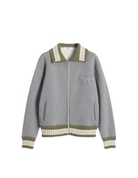 Jacket with embossed logo - Medium Grey Melange