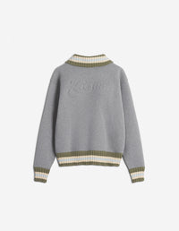 Jacket with embossed logo - Medium Grey Melange