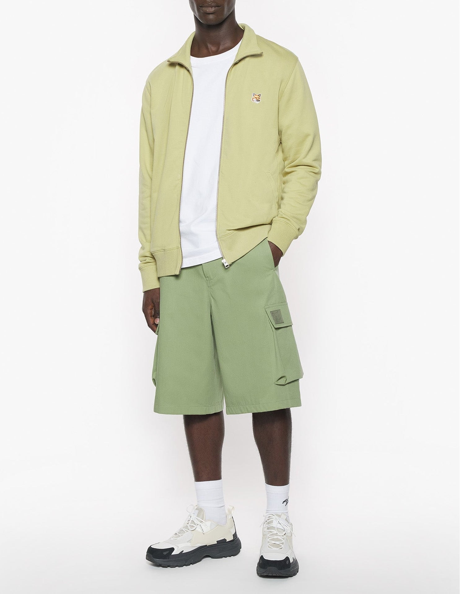 Fox head patch zip sweatshirt - Canvas