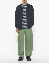 Bold Fox Head embroidered knit jacket - Iris Black