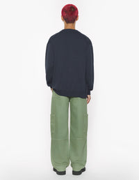 Bold Fox Head embroidered knit jacket - Iris Black