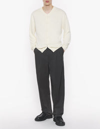 Bold Fox Head embroidered knit jacket - Rich Vanilla