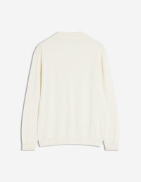 Blouson en maille brodé Bold Fox Head - Rich Vanilla