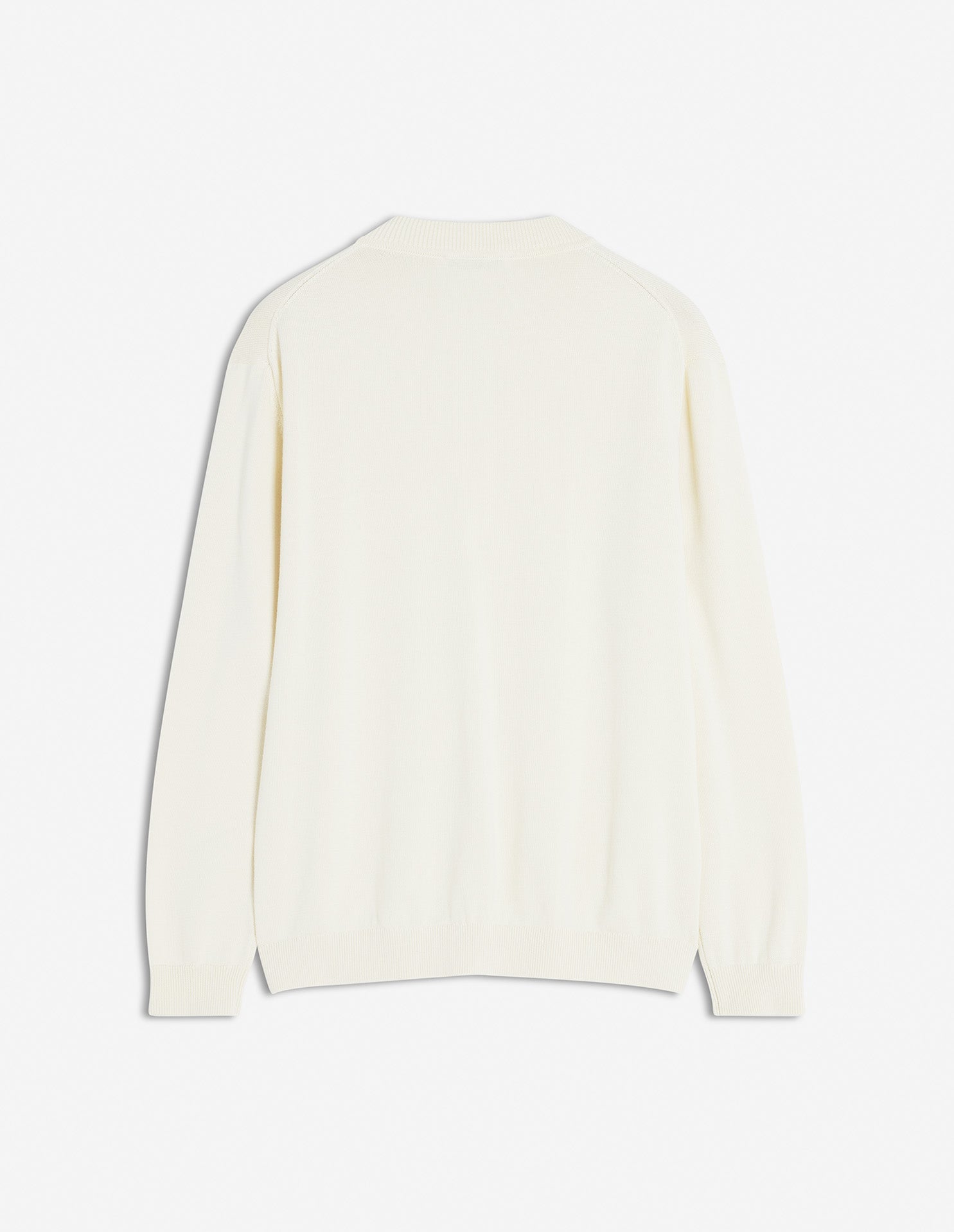 Blouson en maille brodé Bold Fox Head - Rich Vanilla