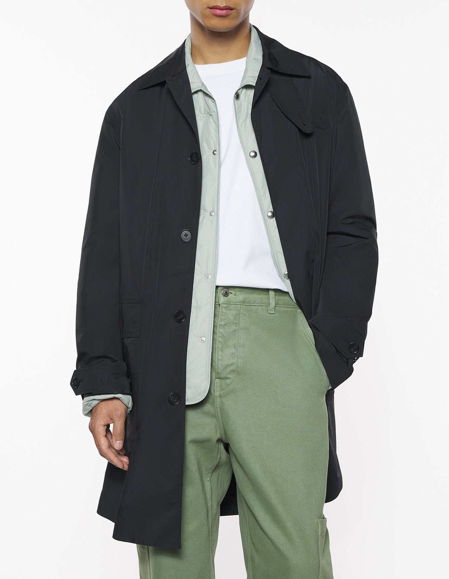 Mackintosh in technical fabric - Black