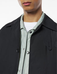 Mackintosh in technical fabric - Black