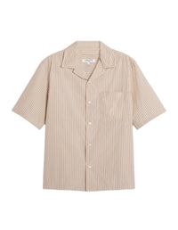 Chemise Resort à manches courtes - Noble Beige & Chipmunk