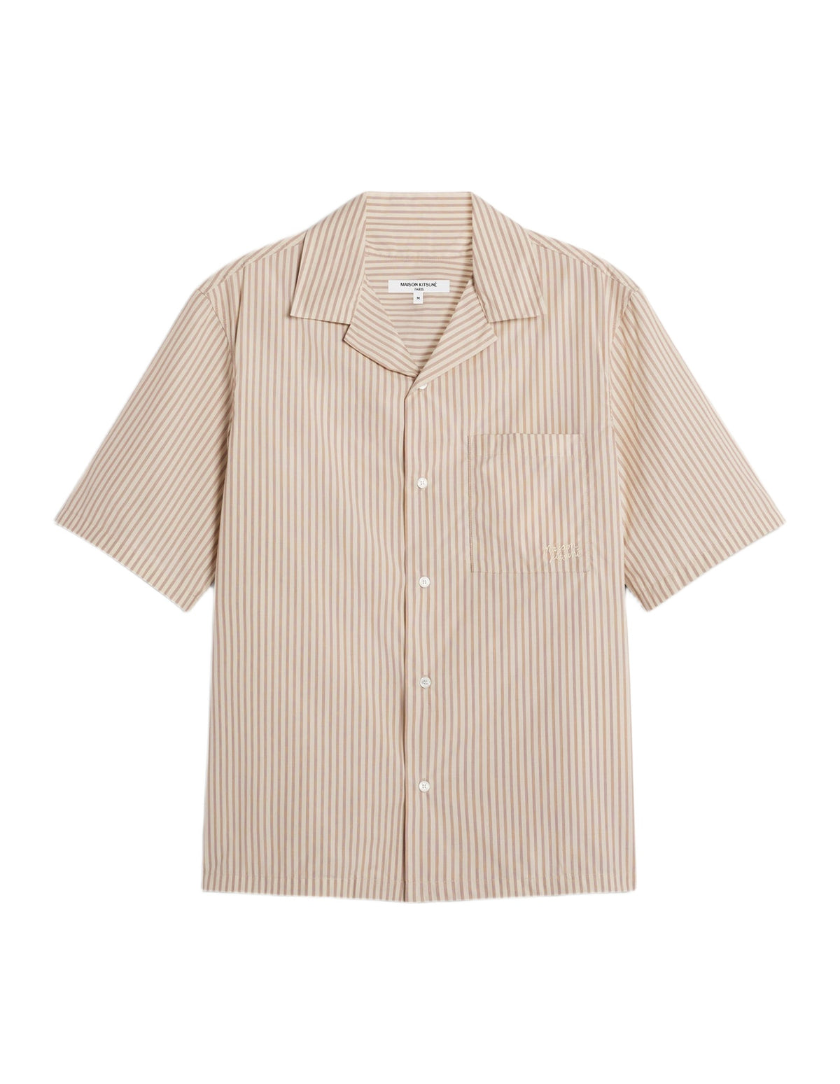 Chemise Resort à manches courtes - Noble Beige & Chipmunk