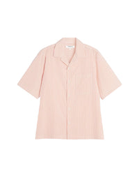 Embroidered short-sleeved shirt - Canyon Sunset & White