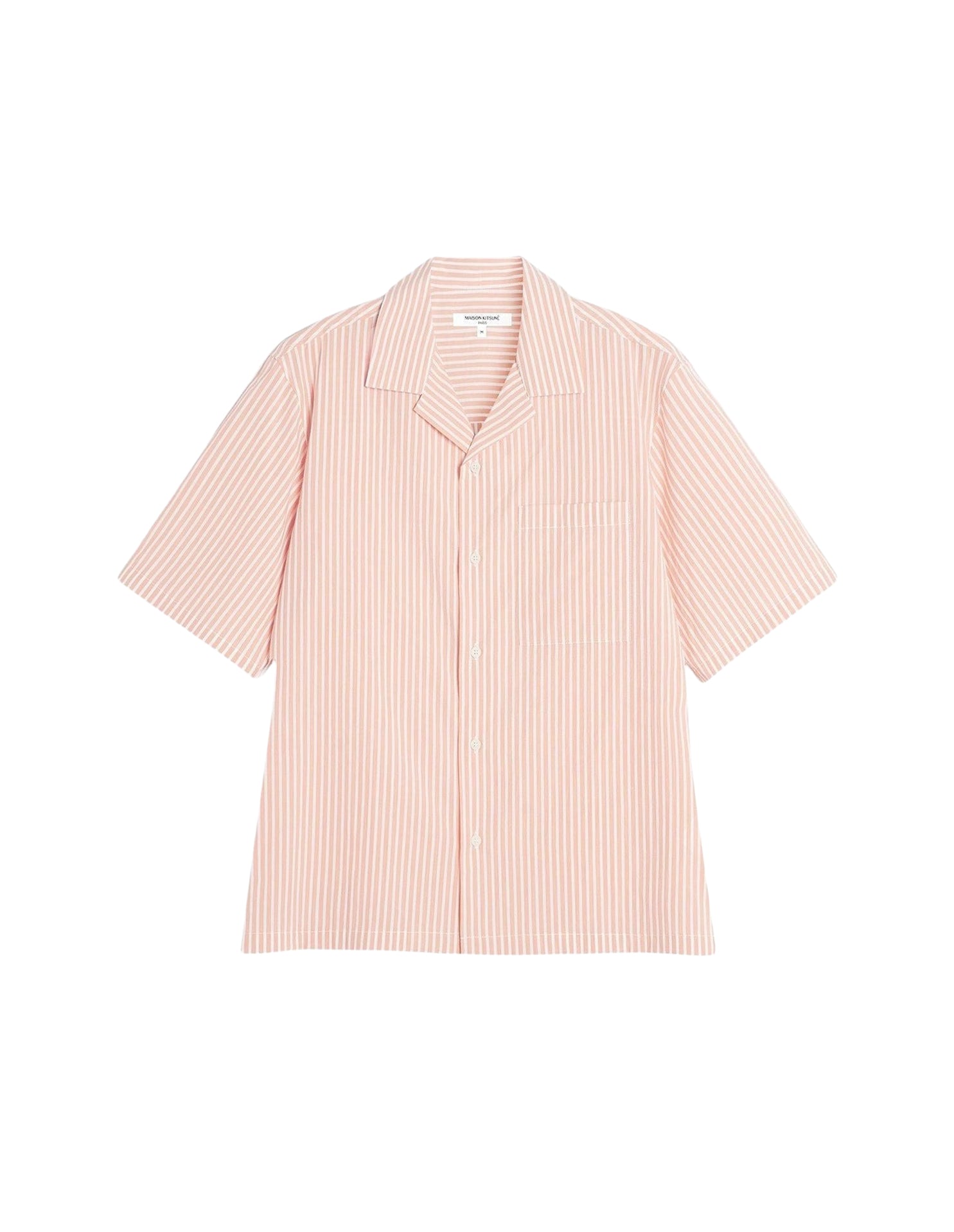 Embroidered short-sleeved shirt - Canyon Sunset & White