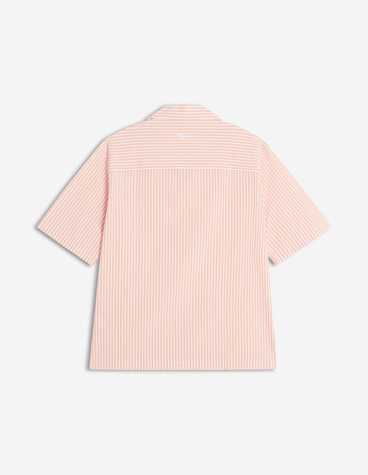 Embroidered short-sleeved shirt - Canyon Sunset & White