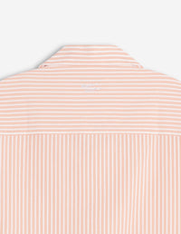 Embroidered short-sleeved shirt - Canyon Sunset & White