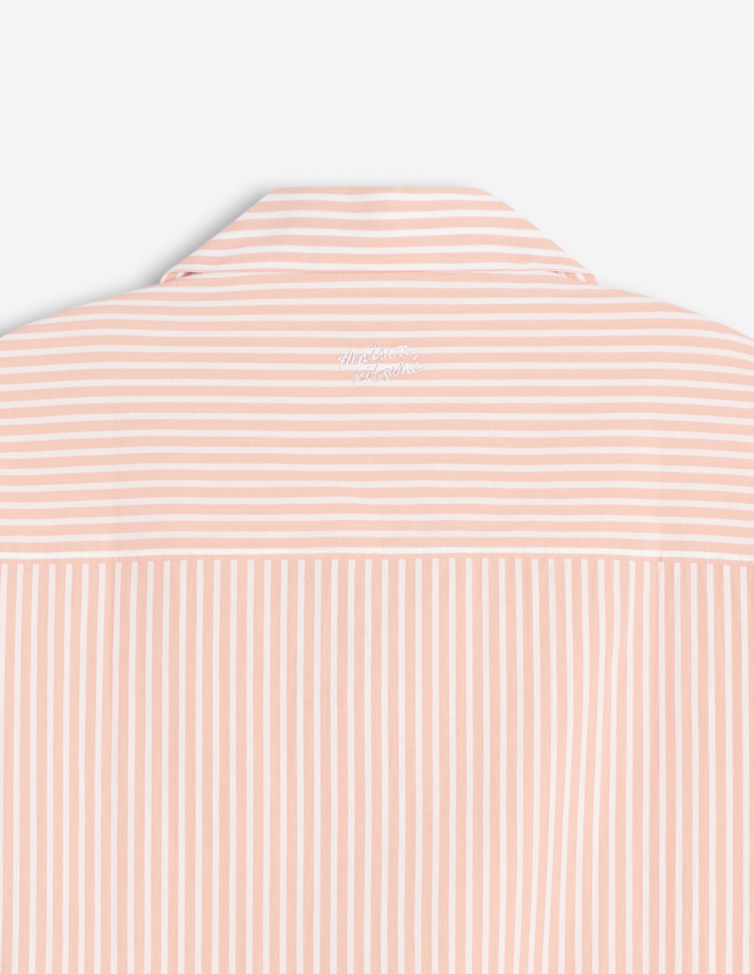 Embroidered short-sleeved shirt - Canyon Sunset & White