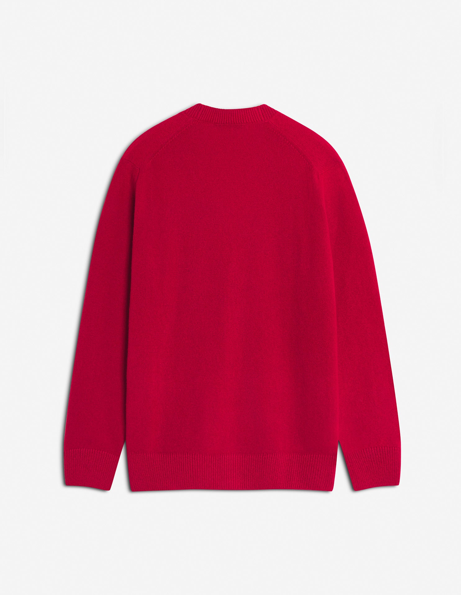 Bold Fox Head Regular Cardigan - Ruby Red