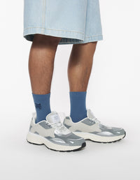 Socks with embroidered patch - Breton Blue