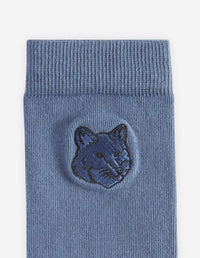 Socks with embroidered patch - Breton Blue
