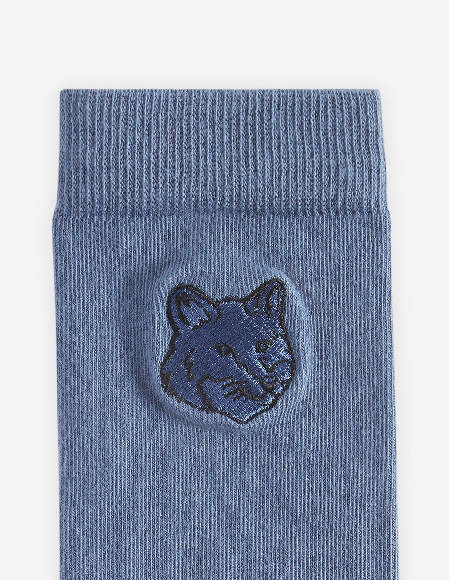 Socks with embroidered patch - Breton Blue