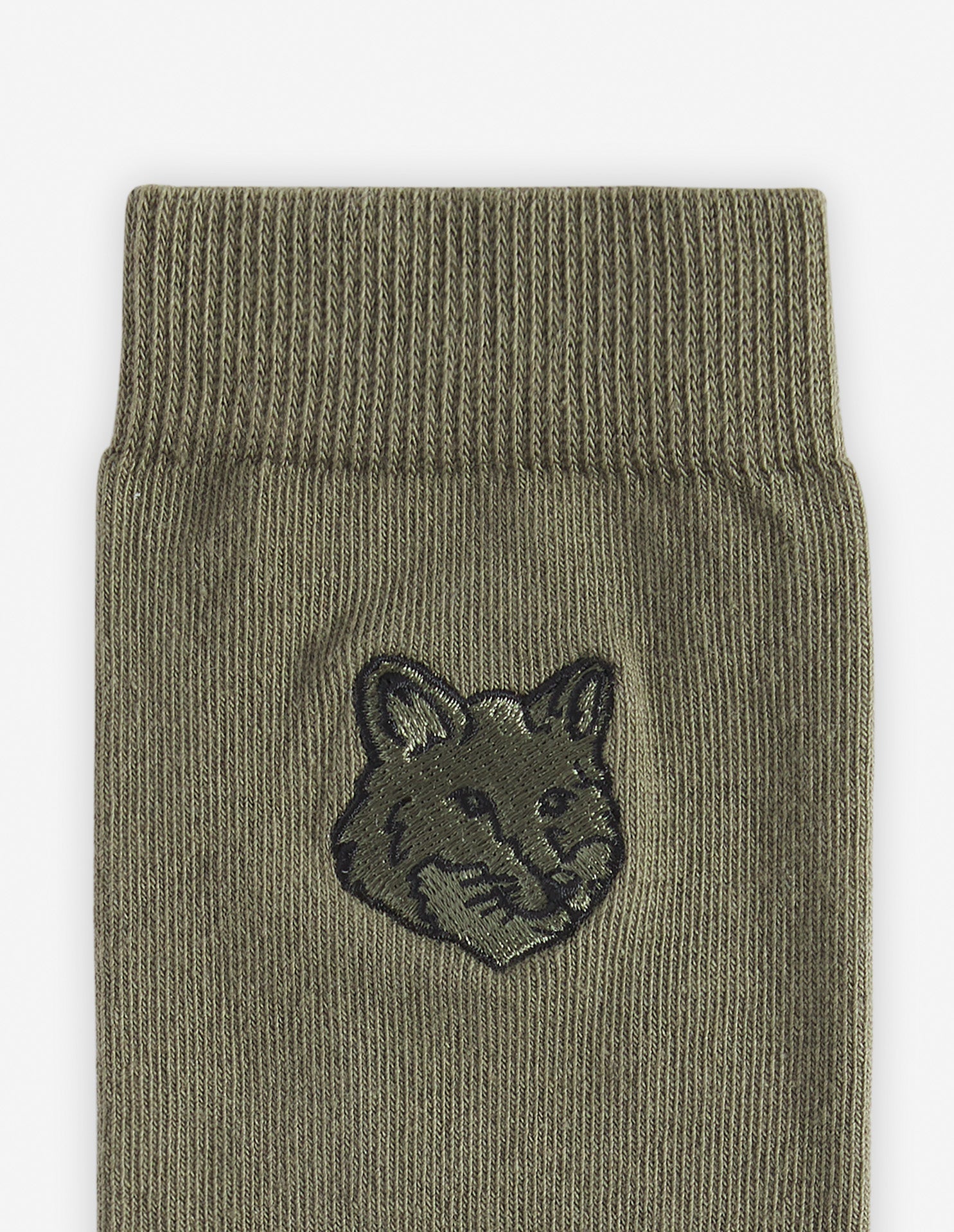 Socks with embroidered patch - Bay Leaf