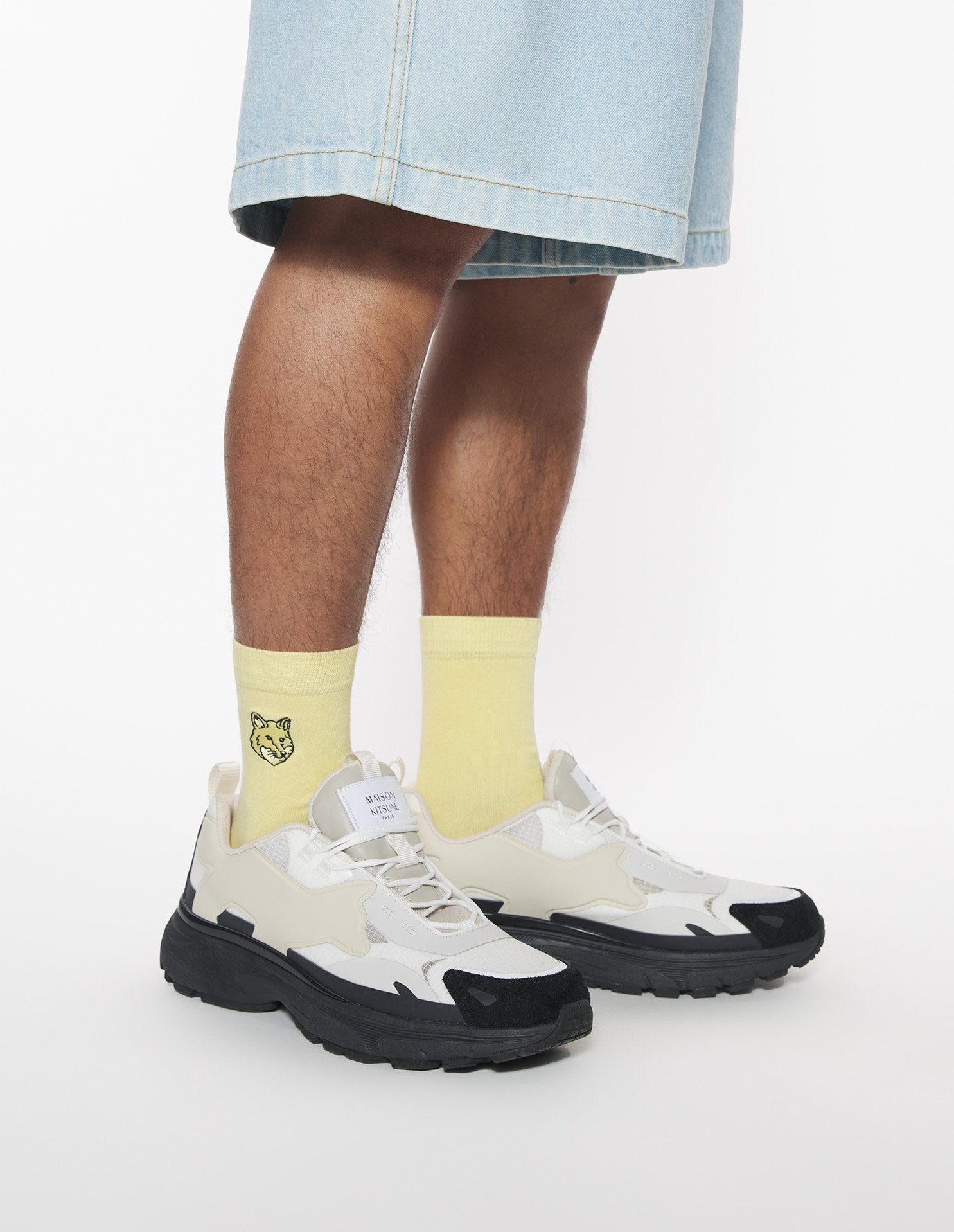 Chaussettes Bold Fox Head brodé - Sun Kiss