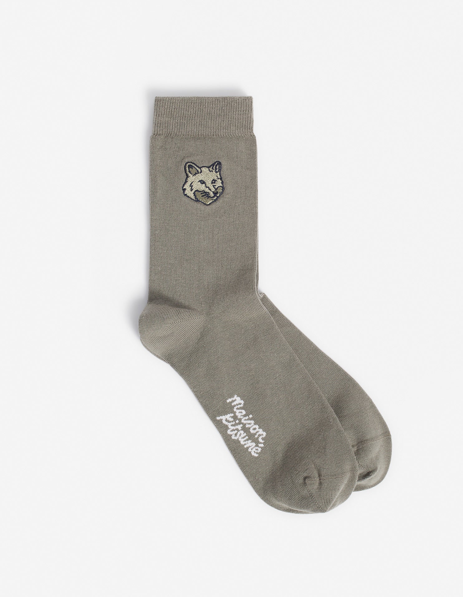 Fox Head Socks - Pebble