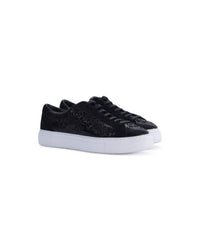 Baskets Oméga en cuir - Black