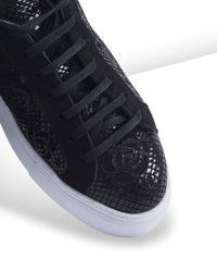 Baskets Oméga en cuir - Black