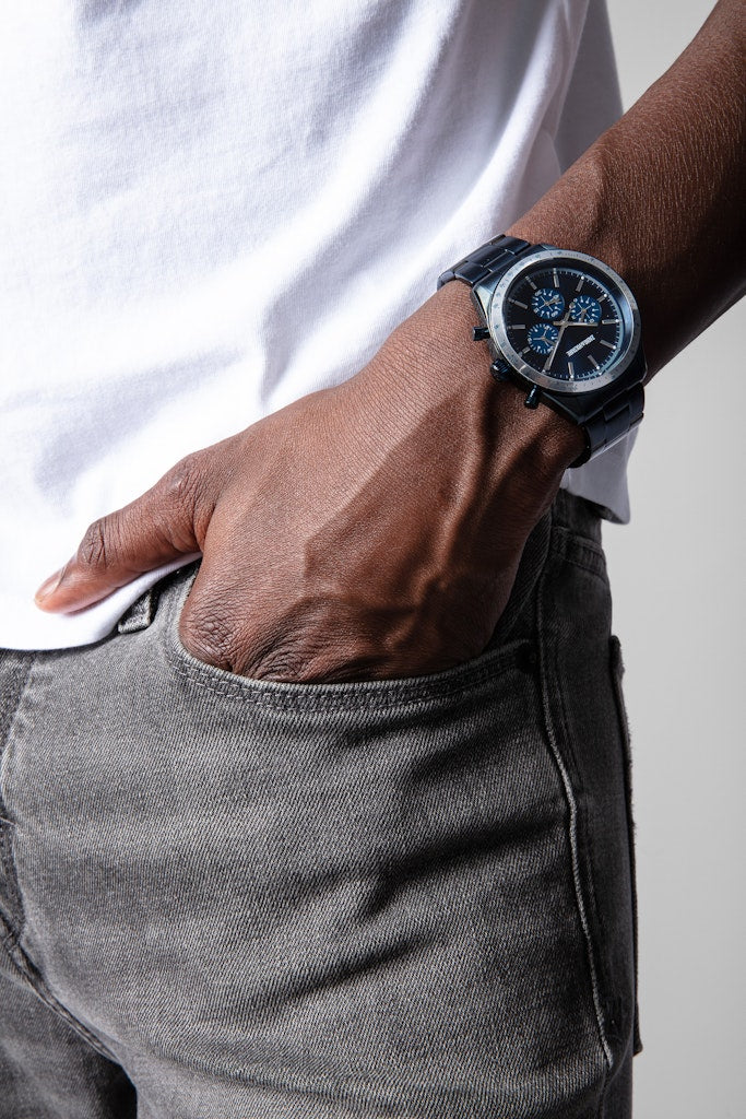 ZHORS LIGNE ENCRE STEEL MASTER WATCH