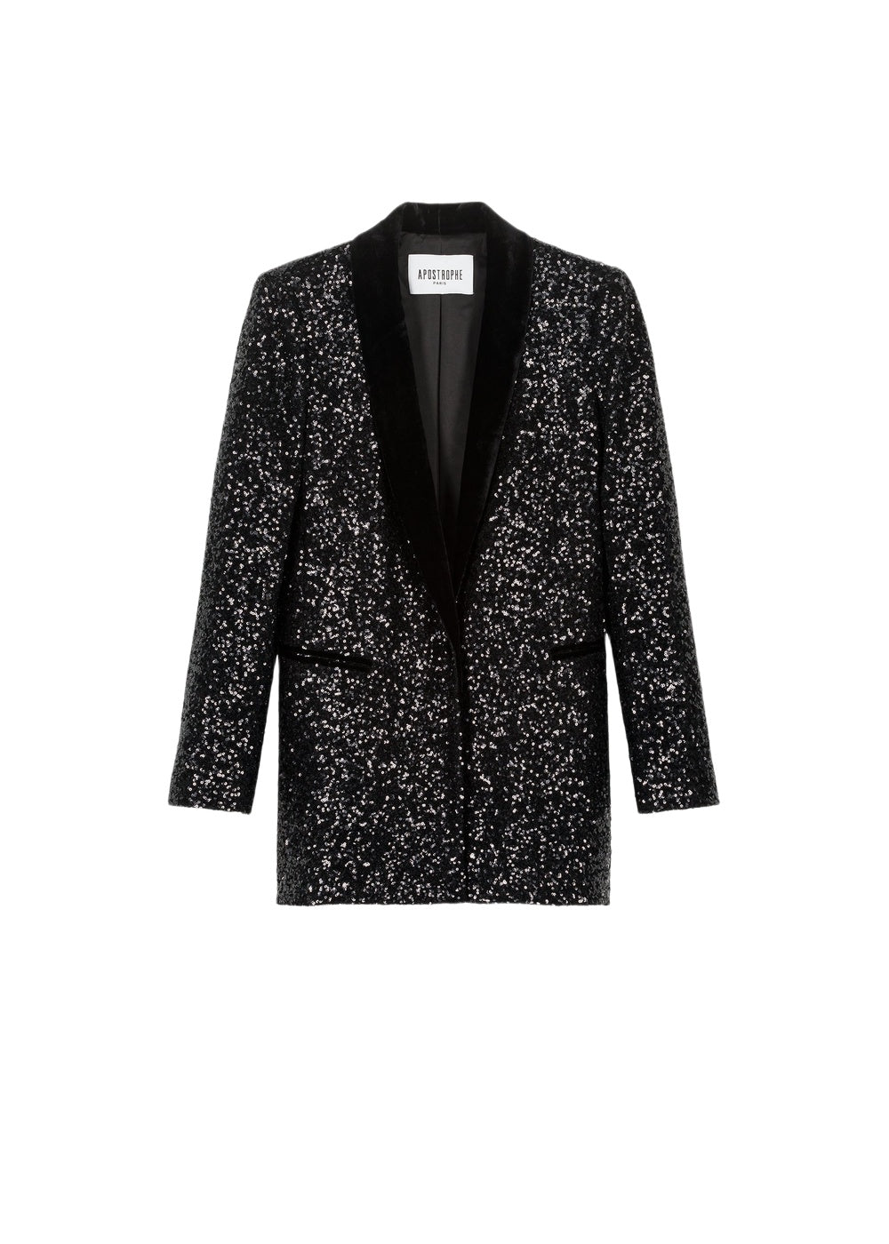 Sequin blazer - Black