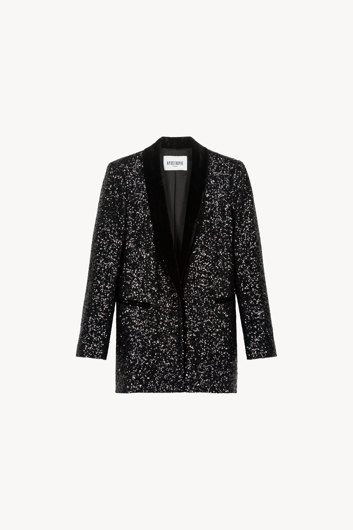 Veste a sequin - Noir