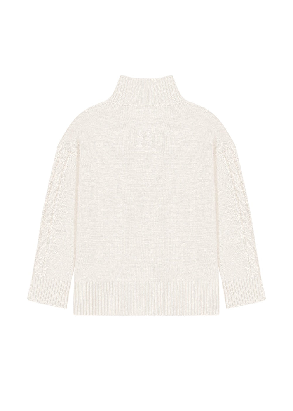 Cashmere roll-neck jumper - Off-white