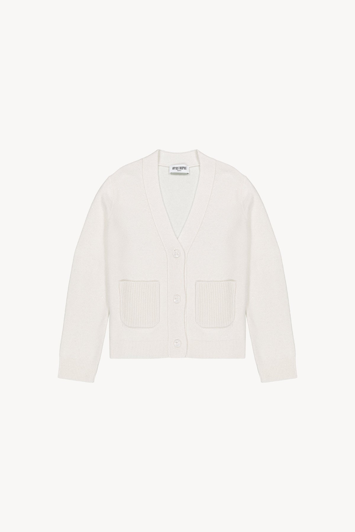 Cardigan avec sequin - Blanc Cassé