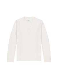 V-neck cashmere jumper - Off-white