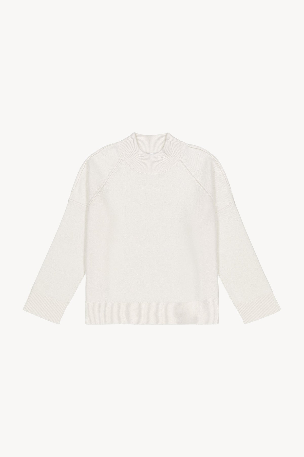 Pull col chemine - Blanc Cassé