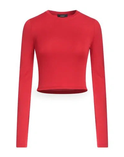 Opaque Long Sleeve Tee - Red