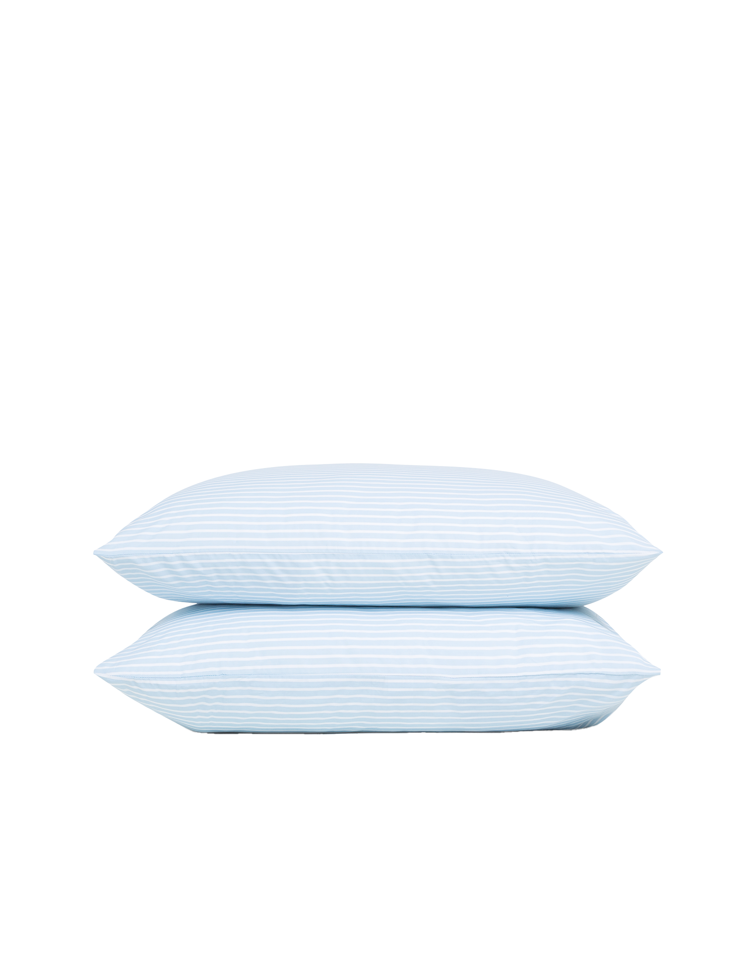 Taies d'oreiller en percale de coton - Bleu