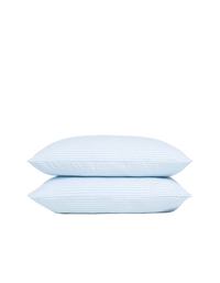 Taies d'oreiller en satin de coton - Bleu
