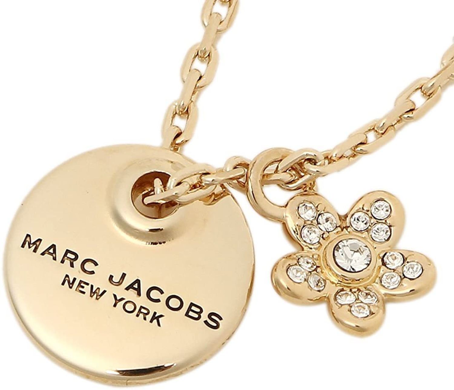 Collier Mj Coin Flower en laiton - Gold
