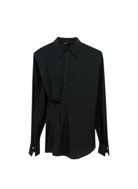 Asymmetrical shirt - Black